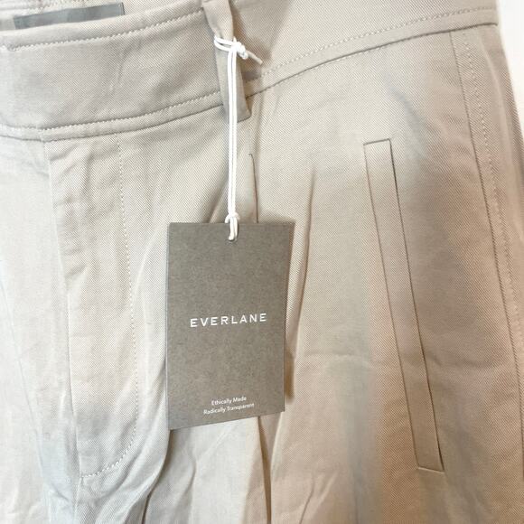Everlane The Way-High Drape Pant In Sandstone Size 12 Short New - Picture 7 of 14